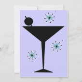 Individuelles Cocktail-Party lädt ein Einladung (Rückseite)