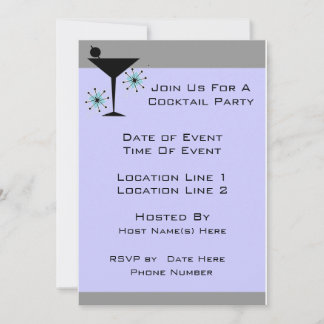 Individuelles Cocktail-Party lädt ein Einladung