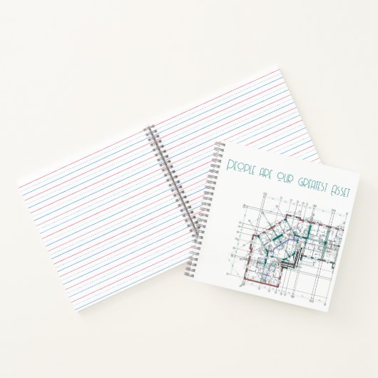 Individuelles Corporate Square Notebook Notizblock (Innenseite)