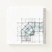 Individuelles Corporate Square Notebook Notizblock (Rückseite)