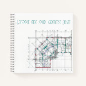 Individuelles Corporate Square Notebook Notizblock (Vorderseite)