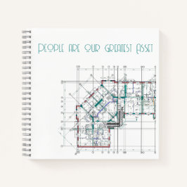 Individuelles Corporate Square Notebook Notizblock