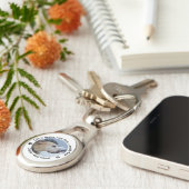 Individuelles Design-Foto Schlüsselanhänger (Seite)