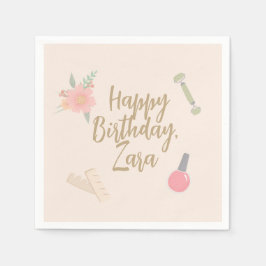 Individuelles Design für elegantes Wellness-Center Serviette