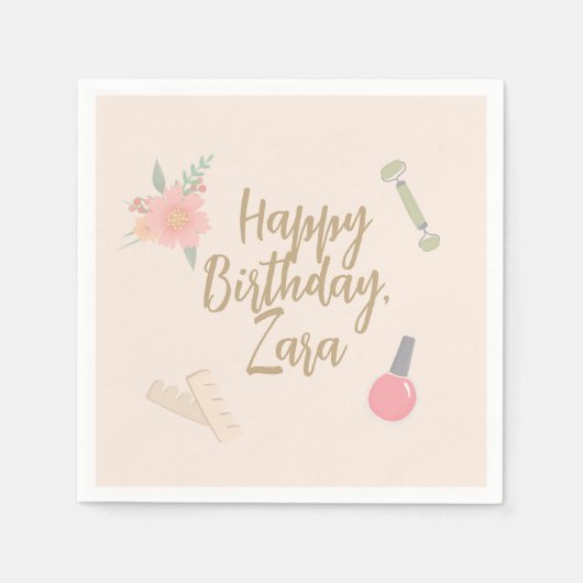 Individuelles Design für elegantes Wellness-Center Serviette (Vorderseite)