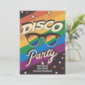Individuelles Disco Gay Party Einladung (Stehend Vorderseite)