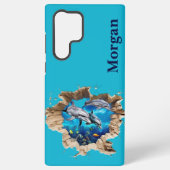Individuelles Dolphin-Design - Geschenk für Kinder Samsung Galaxy Hülle (Rückseite)