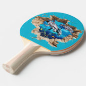 Individuelles Dolphin-Design - Geschenk für Kinder Tischtennis Schläger (Vorderseite)