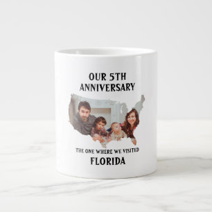 Individuelles Ehepaar Hochzeit Urlaub USA Form Fot Jumbo-Tasse