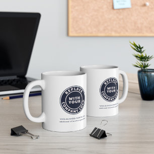 Individuelles einfaches Geschäftspromotionslogo Kaffeetasse