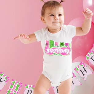 Individuelles Eins in einem Melon-Geburtstag in je Baby Strampler