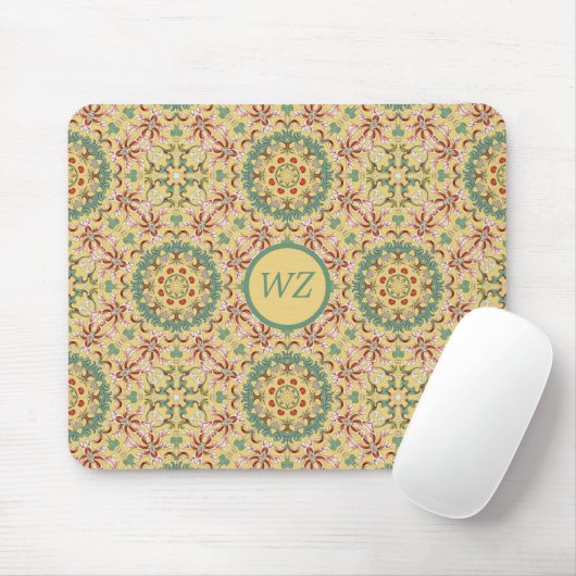 Individuelles elegantes Blumenmuster Kaleidoskop Mousepad (Mit Mouse)