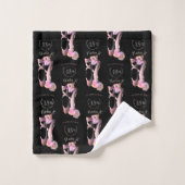 Individuelles Event mit Ballerina Toe Shoes Badhandtuch Set (Waschlappen)