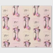 Individuelles Event mit Ballerina Toe Shoes Geschenkpapier (Flach)