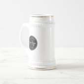 Individuelles Firmenlogo Geschäft Bierglas (Vorderseite Links)