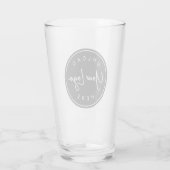 Individuelles Firmenlogo Geschäft Glas (Rückseite)