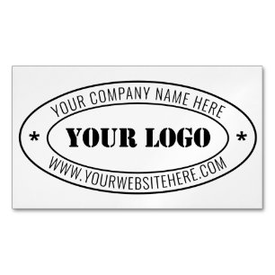 Individuelles Firmenlogo Text Unternehmen Magnetische Visitenkarte