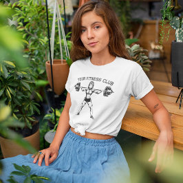 Individuelles Fitness Club Weightlifter Design T-Shirt