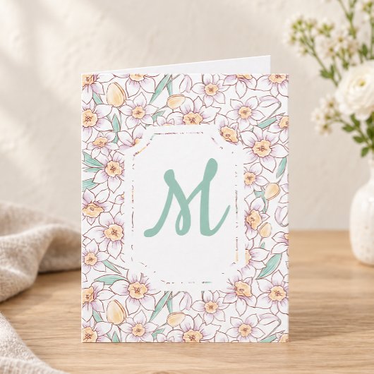 Individuelles florales Monogramm