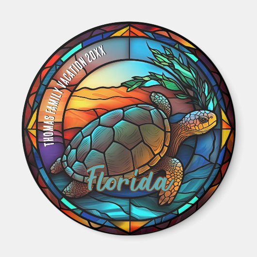 Individuelles Florida-Urlaubs-Souvenir  Magnet (Vorne)