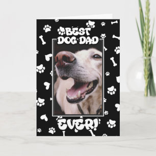 Individuelles Foto Bester Hund Papa Allerjeits Tag Karte