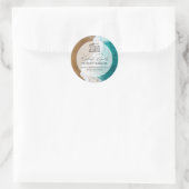 Individuelles Foto für den Vermieter von Ocean / B Runder Aufkleber (Tasche)