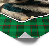 Individuelles Foto für Haustiere klassisch grün un Poster (Ecke)