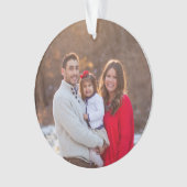 Individuelles Foto für Personalisierte Ferien Ornament (Vorderseite)