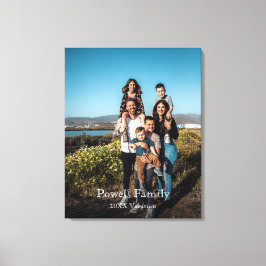 Individuelles Foto für Personalisierten Familienur Leinwanddruck