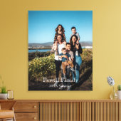 Individuelles Foto für Personalisierten Familienur Leinwanddruck (Insitu (Wohnzimmer))
