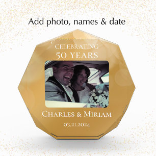Individuelles Foto-Geschenk zum 50. goldenen Jubil Fotoblock
