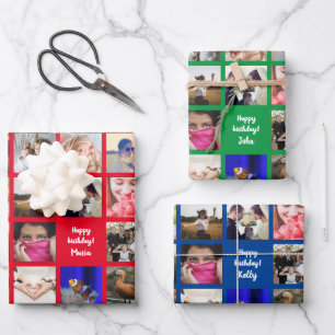 Individuelles Foto hochladen Geschenkpapier Set