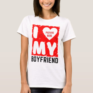 INDIVIDUELLES FOTO ICH LIEBE MEINEN FREUND BEZIEHU T-Shirt