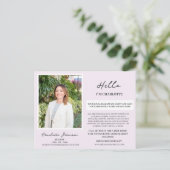 Individuelles Foto Ihre Nachbarschaft Einzigartige Postkarte (Stehend Vorderseite)