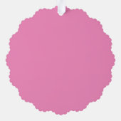 individuelles Foto Liebe rosa süß einfaches Papier Ornament Karte (Rückseite)