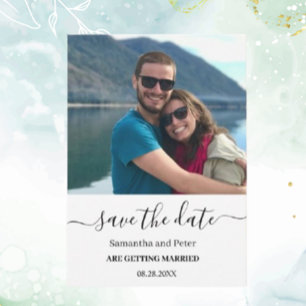 Individuelles Foto Moden Save the Date entspannt