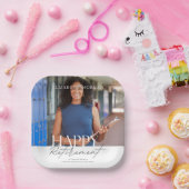 Individuelles Foto Modernes Happy Retirement Party Pappteller (Party)