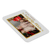Individuelles Foto sorgt für fröhliche Weihnachts- Magnet (Rechte Seite)