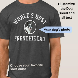 Individuelles Foto-T-Shirt 'World's Best Dog Dad' T-Shirt