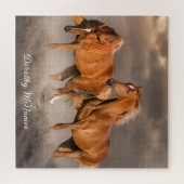 Individuelles Foto- und Namens-Puzzle-Geschenk Puzzle (Horizontal)