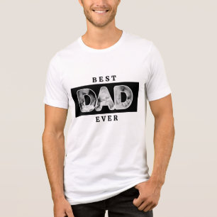 Individuelles Foto zum Vatertag Tri-Blend Shirt