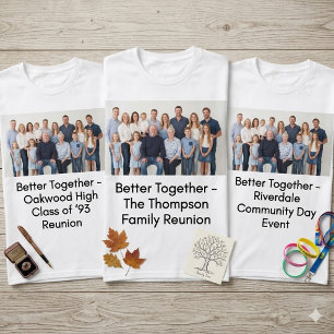 Individuelles Fotogeschenk für Gruppenereignisse T-Shirt