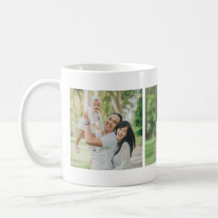 Individuelles Fotogeschenk mit 3 Fotos Kaffeetasse