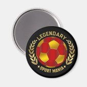 individuelles Fußballgeschenk Magnet (Vorderseite/Rückseite)