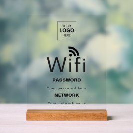 Individuelles Geschäft-WLAN-Schild mit Ihrem Logo Acrylschild