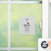 Individuelles Geschäft-WLAN-Schild mit Ihrem Logo Fensteraufkleber (Zuhause)