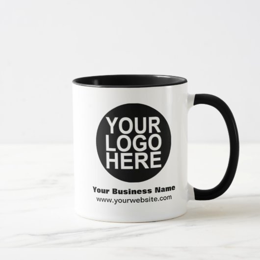 Individuelles Geschäftswerbe-Logo Tasse (Rechts)