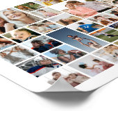 Individuelles Geschenk mit 100-Foto-Collage zum Ge Poster (Ecke)