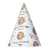 Individuelles Gesicht 1. 2. 10. 20. 30. 40. Geburt Partyhütchen (Vorderseite)