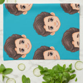 Individuelles Gesicht Backgeschenk Personalisierte Geschirrtuch (Gefaltet)